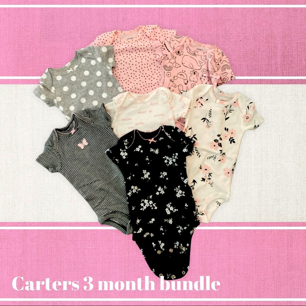 7 Girl Carter onesies